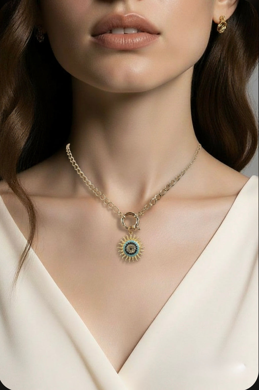 Handmade Zirconia Necklas