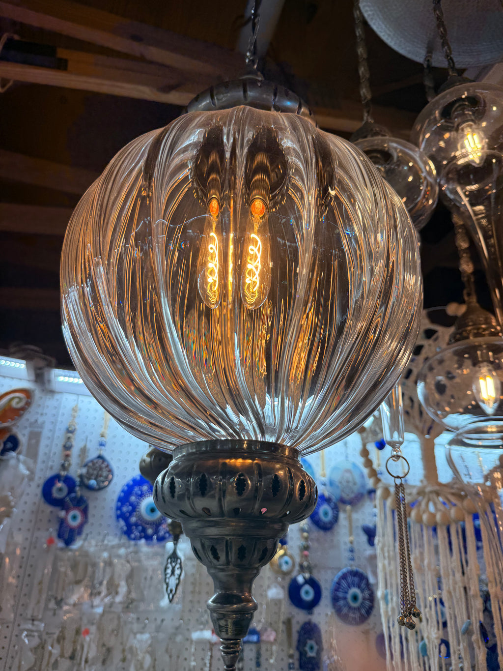 Handmade copper light