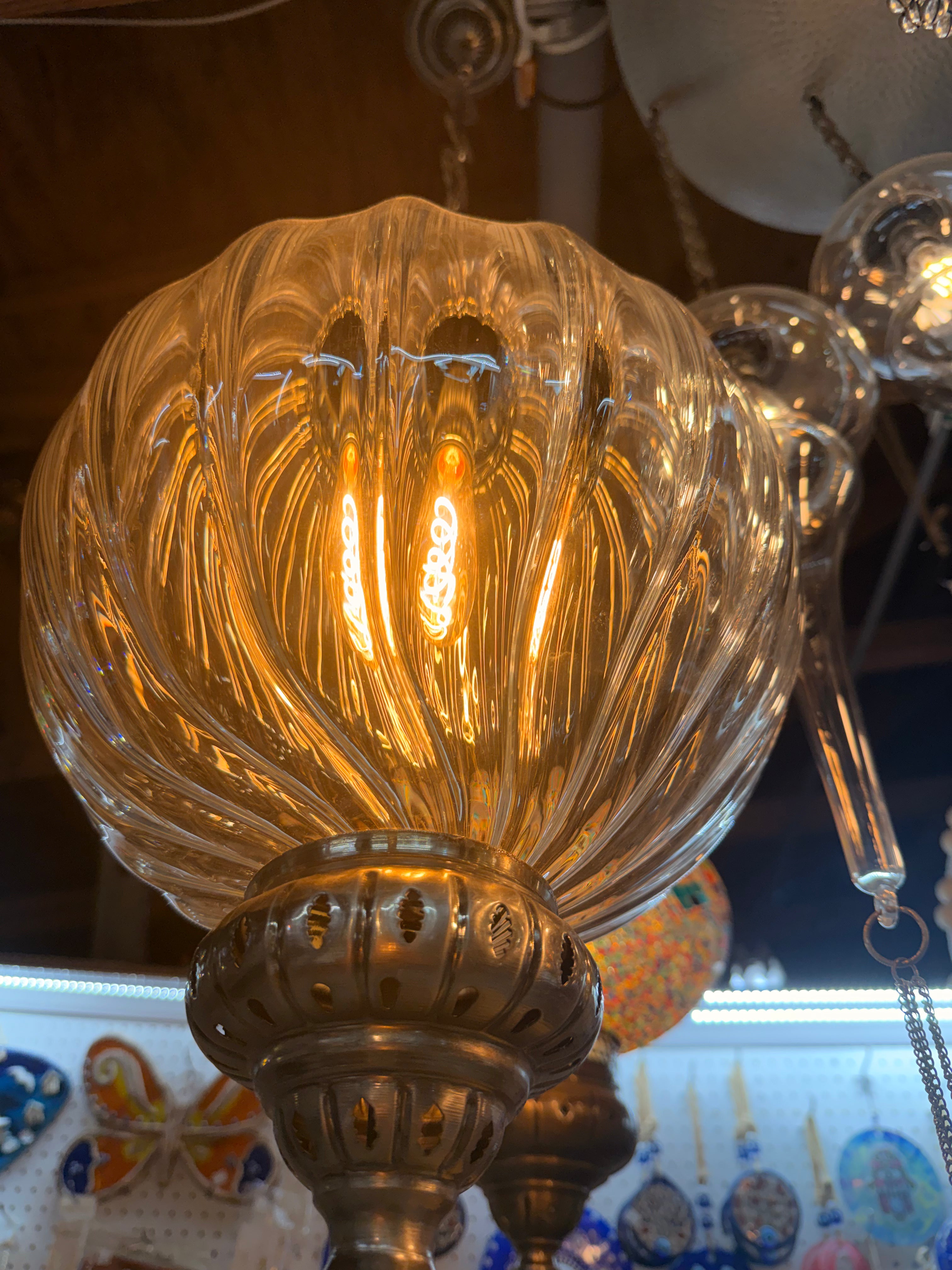 Handmade copper light