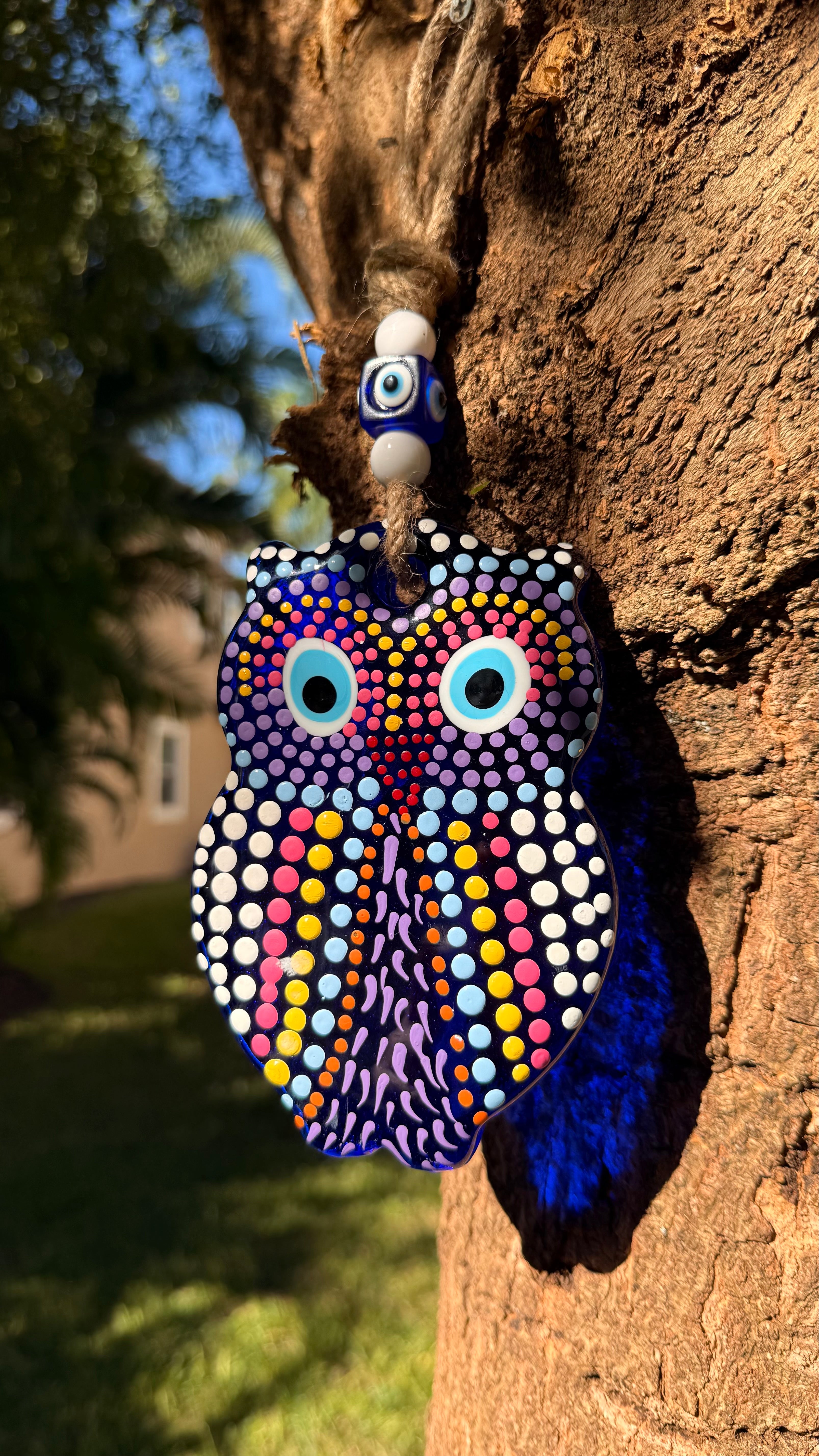 Glass evil eye