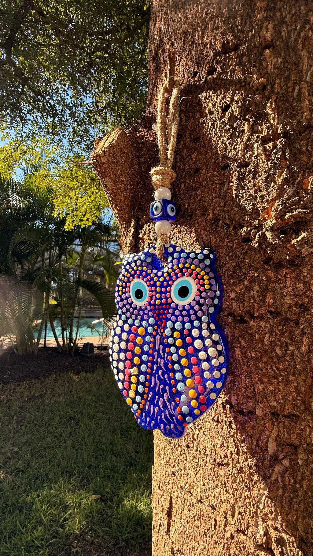 Glass evil eye