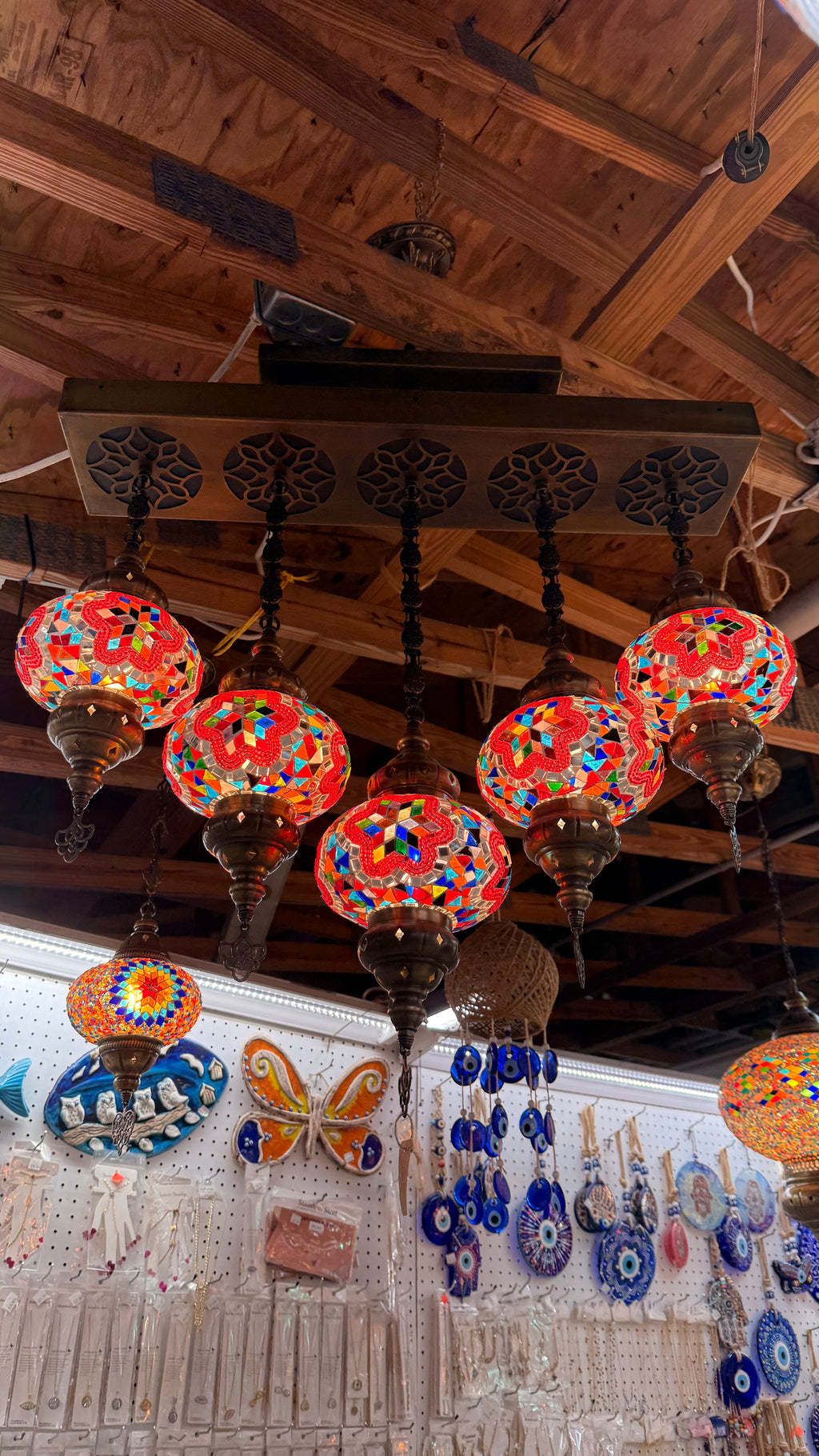 Turkish mosaic chandelier
