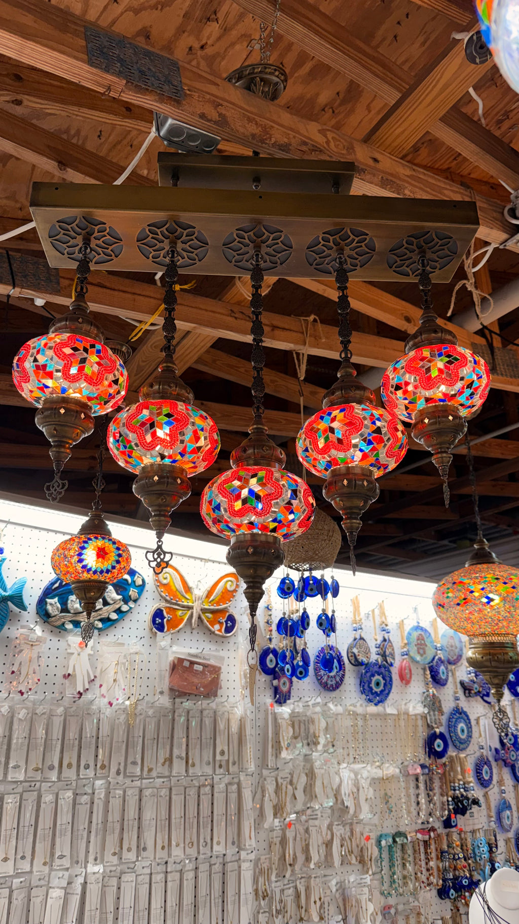 Turkish mosaic chandelier