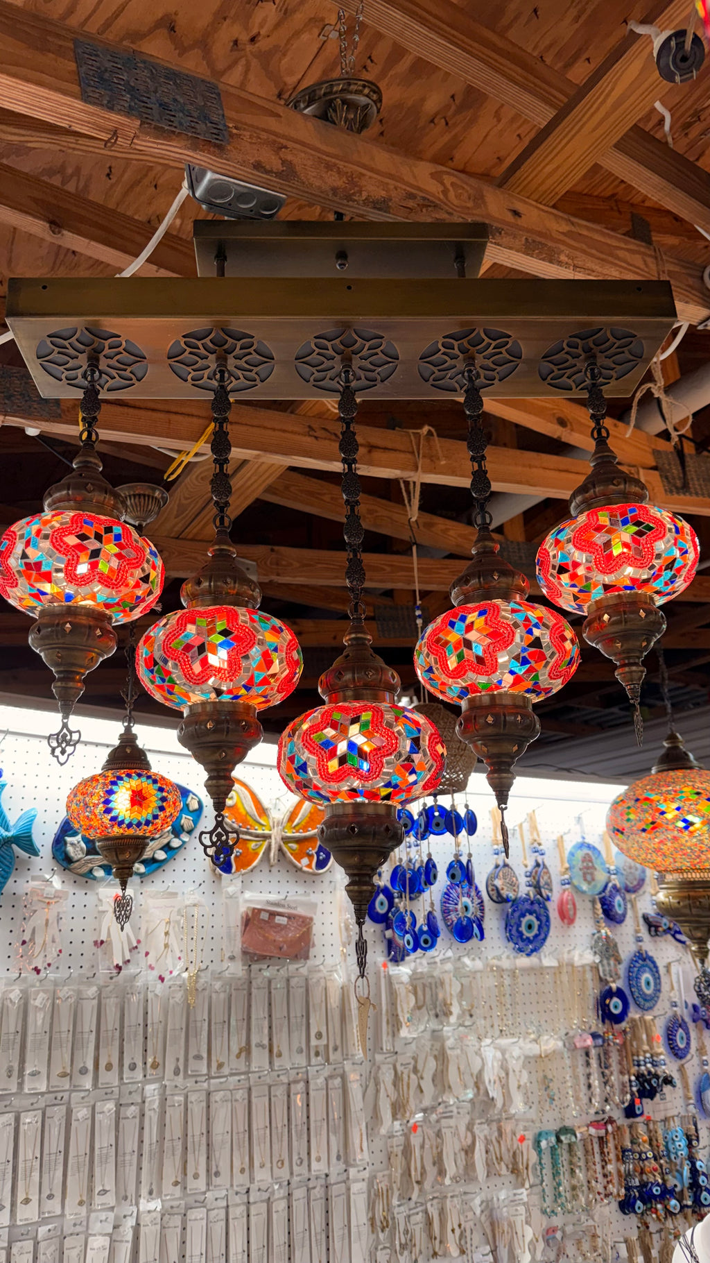 Turkish mosaic chandelier