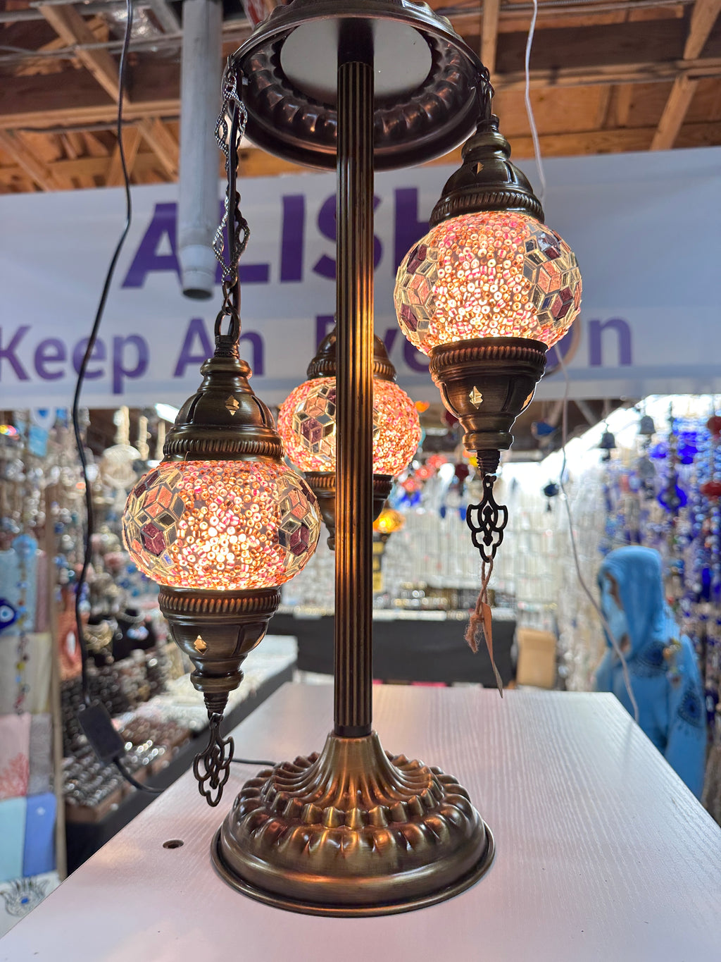 Turkish mosaic table lamps