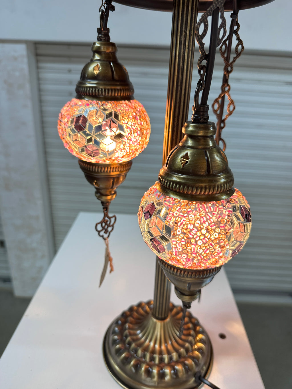 Turkish mosaic table lamps